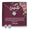 4GFV1 Love Knot Necklace and Earring Set