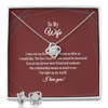 7 wifeMac Good Love Knot Necklace and Earring Set