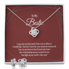 3bestie_MAC Love Knot Necklace and Earring Set