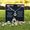Our Bond Is Endless My Drinking Partner - Anchor Necklace