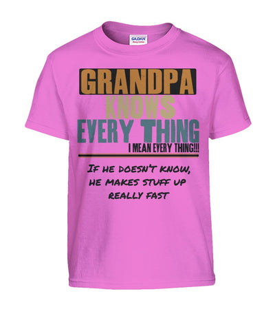Grandpa Knows Everything Kids Edition T-Shirts