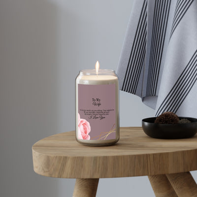 To My Wife Aromatherapy Candle, Birthday Candle For Wife