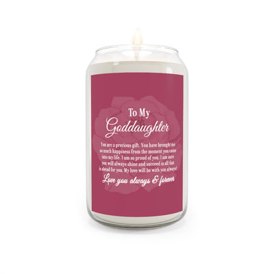 Candle For Goddaughter, Aromatherapy Candle, Goddaughter Birthday Candle, Graduation Gift For Goddaughter