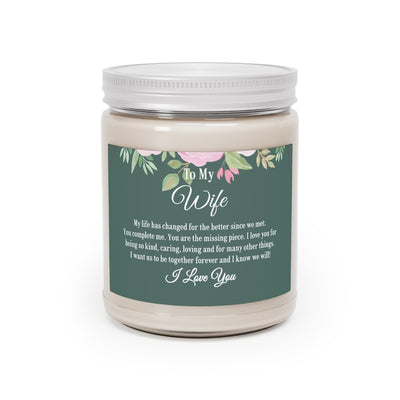 Candle Gift for Wife with Message, Aromatherapy Candles, 9oz
