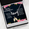 Always Here For You My Drinking Partner - Scripted Heart Necklace