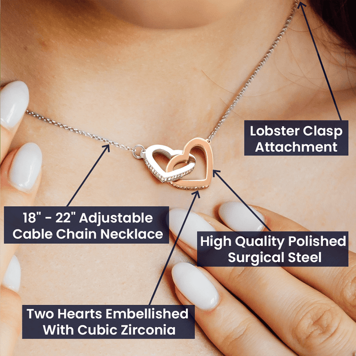 Interlocking Hearts Necklace, To My Wife