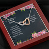 An Amazing Gift For You My Unbiological Sister - Interlocking Hearts Necklace