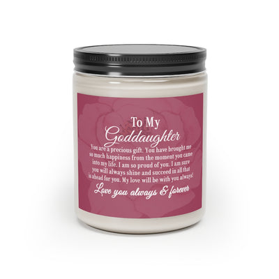 Candle For Goddaughter, Goddaughter Birthday /Anniversary Candle, Scented Candle